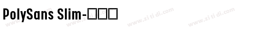 PolySans Slim字体转换